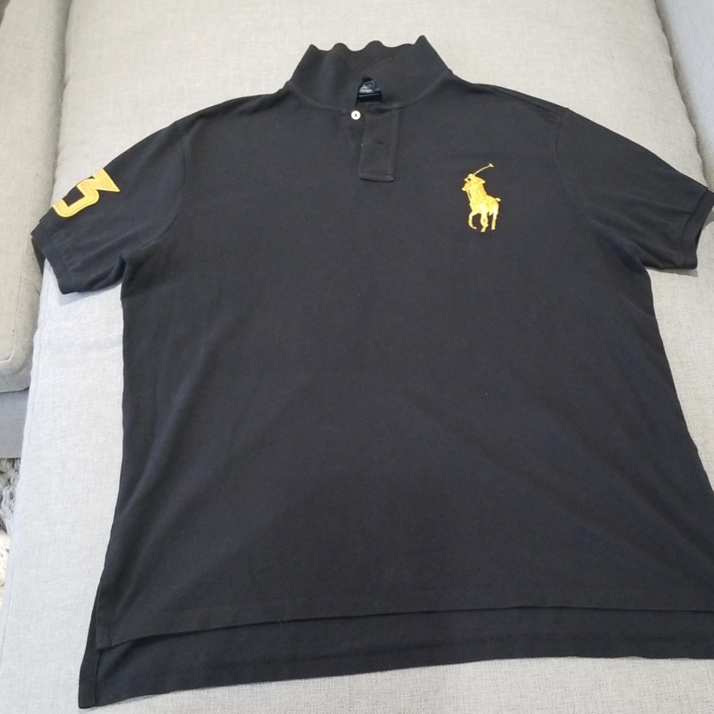 Ralph Lauren black Rugby shirt
